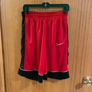 Nike Red and Black Athletic Shorts